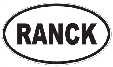 RANCK - Oval Magnet