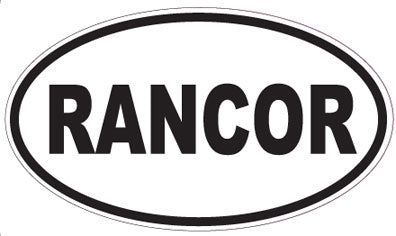 RANCOR - Oval Sticker