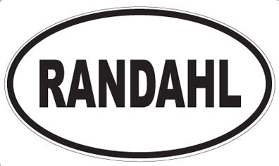 RANDAHL - Oval Magnet