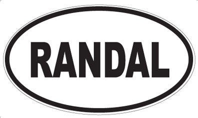 RANDAL - Oval Sticker