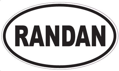 RANDAN - Oval Sticker