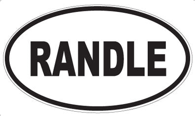 RANDLE - Oval Magnet
