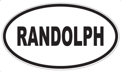 RANDOLPH - Oval Magnet