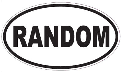 RANDOM - Oval Sticker