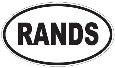 RANDS - Oval Magnet