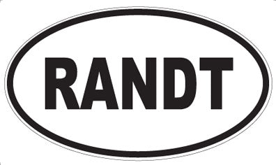 RANDT - Oval Magnet