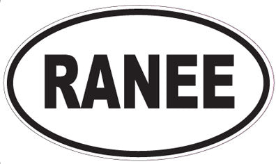 RANEE - Oval Sticker
