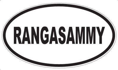 RANGASAMMY - Oval Magnet