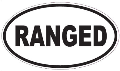 RANGED - Oval Sticker