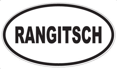 RANGITSCH - Oval Magnet
