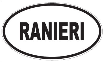 RANIERI - Oval Magnet