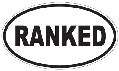 RANKED - Oval Sticker