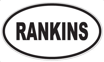 RANKINS - Oval Magnet