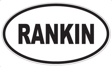 RANKIN - Oval Magnet