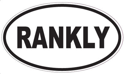 RANKLY - Oval Sticker