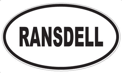 RANSDELL - Oval Magnet