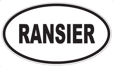 RANSIER - Oval Magnet