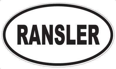 RANSLER - Oval Magnet