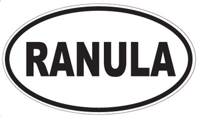 RANULA - Oval Sticker