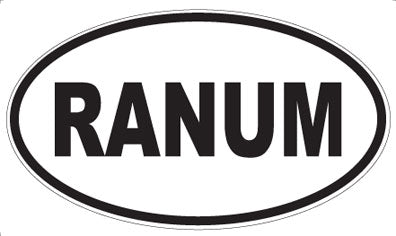 RANUM - Oval Magnet