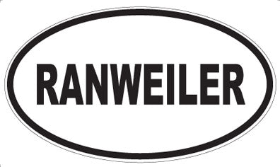 RANWEILER - Oval Magnet