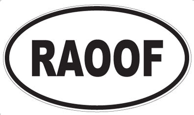 RAOOF - Oval Magnet