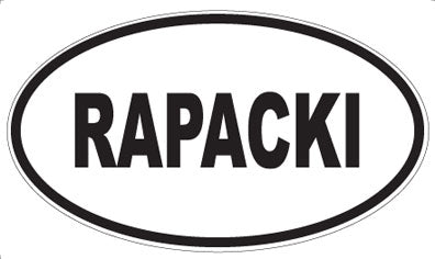 RAPACKI - Oval Magnet