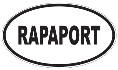 RAPAPORT - Oval Magnet