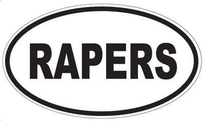 RAPERS - Oval Sticker