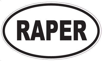 RAPER - Oval Magnet