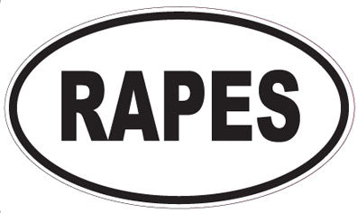 RAPES - Oval Magnet
