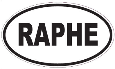 RAPHE - Oval Sticker