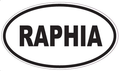 RAPHIA - Oval Sticker