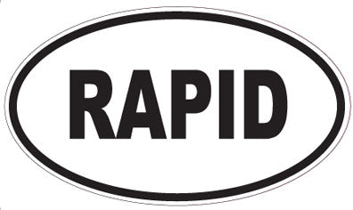 RAPID - Oval Sticker