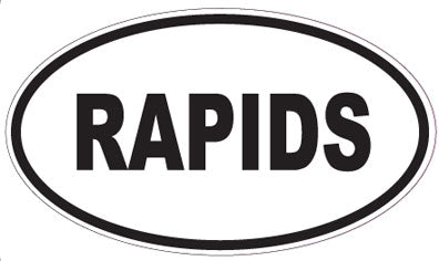 RAPIDS - Oval Sticker