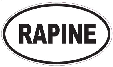 RAPINE - Oval Sticker