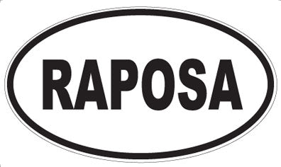 RAPOSA - Oval Magnet