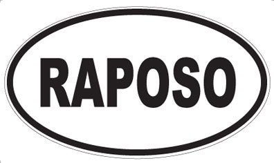 RAPOSO - Oval Magnet