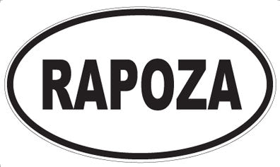 RAPOZA - Oval Magnet