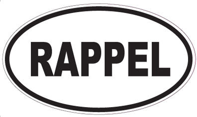 RAPPEL - Oval Sticker