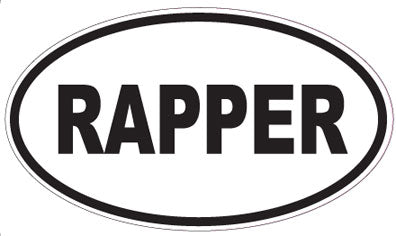 RAPPER - Oval Sticker