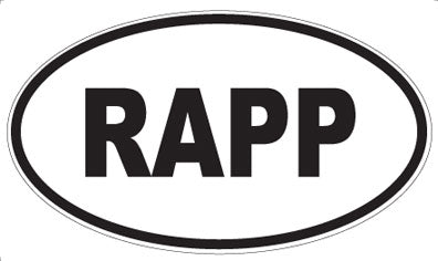 RAPP - Oval Magnet