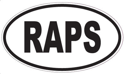 RAPS - Oval Sticker