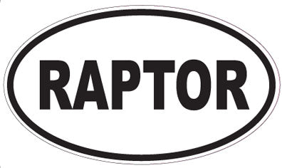 RAPTOR - Oval Sticker