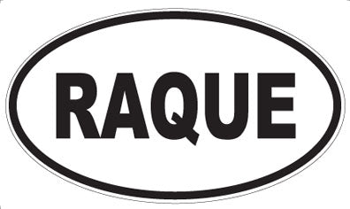 RAQUE - Oval Magnet