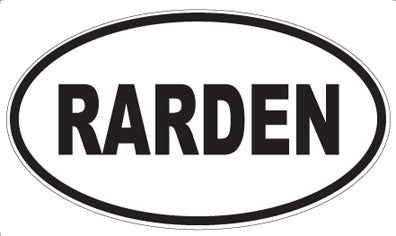 RARDEN - Oval Magnet