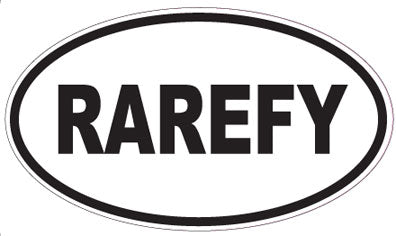 RAREFY - Oval Sticker