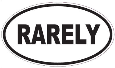 RARELY - Oval Sticker