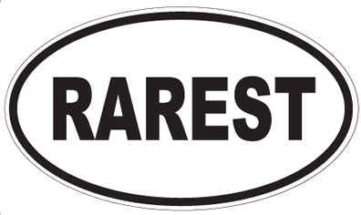 RAREST - Oval Sticker