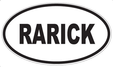 RARICK - Oval Magnet